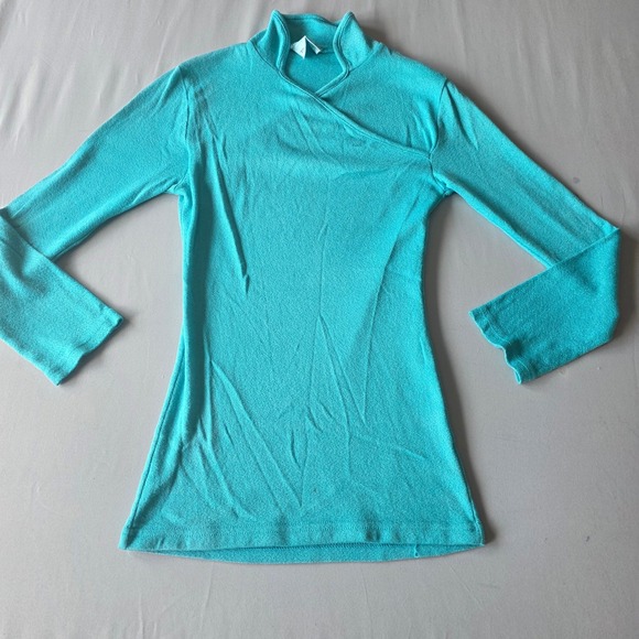 Vintage Michael Stars Top One Size Fits Most American Made Knit Mock Neck - Picture 1 of 7